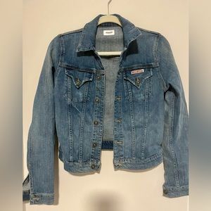 Hudson Distressed Denim Jean Jacket Women’s Size Small